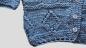 Preview: Hand knitted cardigan for babies in size EU 68/74
